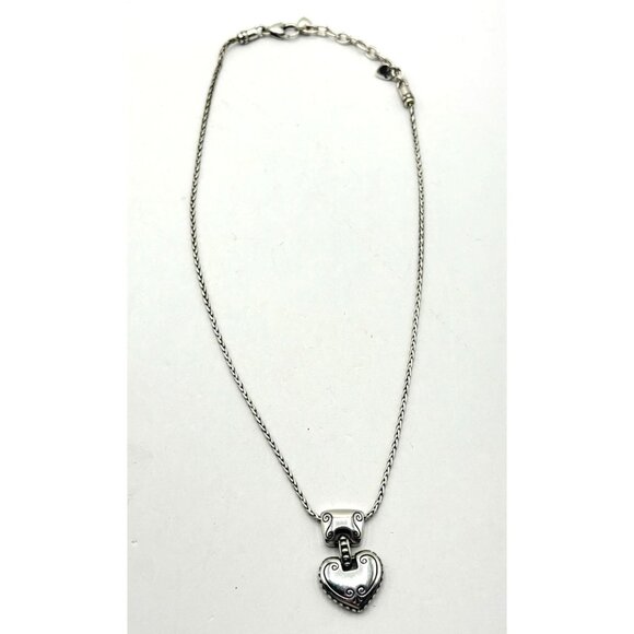 Brighton Reversible Heart Pendant Necklace - Picture 1 of 8
